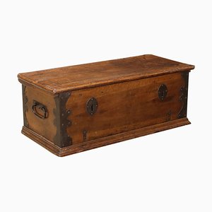 Antique Chest in Walnut and Wrought Iron-VMM-2023938