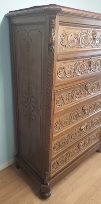 Antique Chest of Drawers in Walnut, 19th Century-BZF-1740912