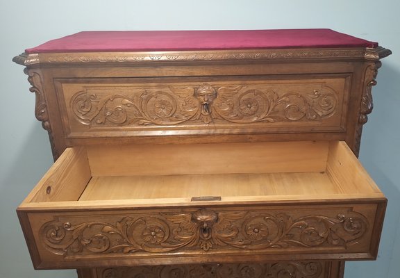 Antique Chest of Drawers in Walnut, 19th Century-BZF-1740912