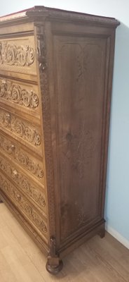 Antique Chest of Drawers in Walnut, 19th Century-BZF-1740912