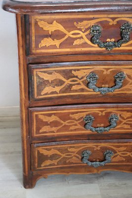 Antique Chest of Drawers with Walnut Inlay, 1680s-DCO-1264070