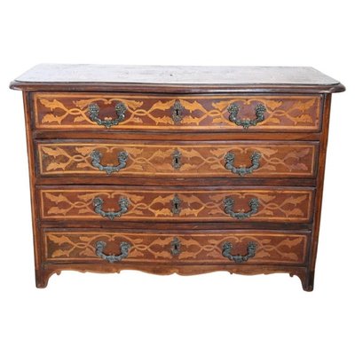 Antique Chest of Drawers with Walnut Inlay, 1680s-DCO-1264070