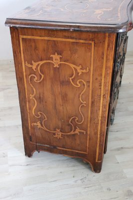 Antique Chest of Drawers with Walnut Inlay, 1680s-DCO-1264070