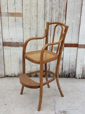 Antique Children's Chair with Woven Seat, 1890s-RVG-2041426