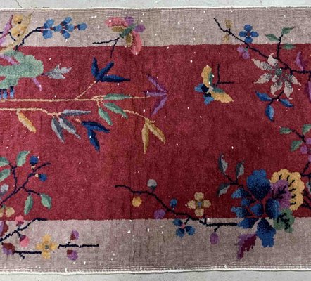 Antique Chinese Art Deco Rug, 1920s-JZV-1228887