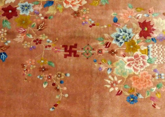 Antique Chinese Art Deco Rug, 1920s-JZV-1170227