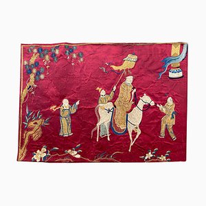 Antique Chinese Silk and Metal Embroidery-YMM-1110848