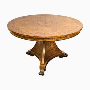 Antique Circular Table in Birch, 1890s-BEW-1404762