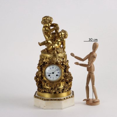 Antique Clock in Bronze from Vittoz, Paris, 19th Century-VMM-2044006