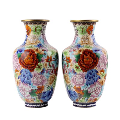 Antique Cloisonnè Vases, Set of 2-VMM-2023923