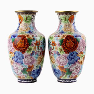 Antique Cloisonnè Vases, Set of 2-VMM-2023923