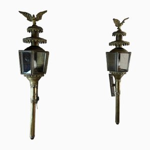 Antique Coachmans Lanterns, 1900, Set of 2-BFK-2016354