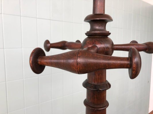 Antique Coat Rack in Walnut, 19th Century-FOV-1822462