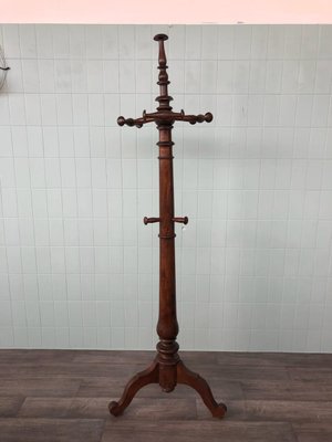 Antique Coat Rack in Walnut, 19th Century-FOV-1822462