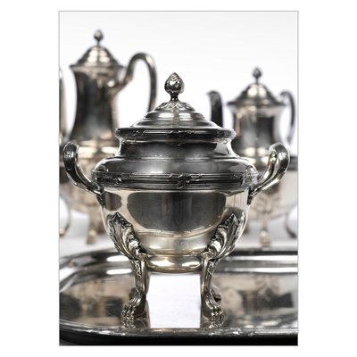 Antique Coffee or Tea Service in Silver Set-NQ-751605