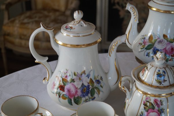 Antique Coffee Service from Porcelaine De Paris, 1870s, Set of 14-DVX-1804292