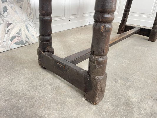 Antique Console Table in Blackened Oak-PB-2040213