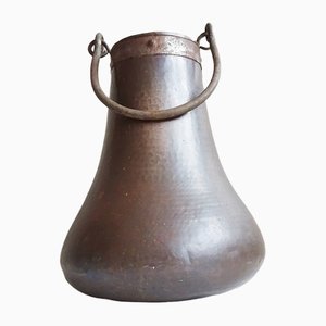 Antique Copper Pot with Forged Iron Handle-BLG-1248879