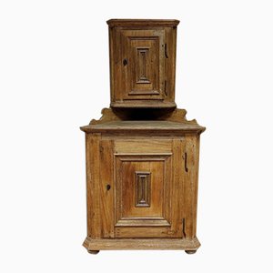 Antique Corner Cupboard in Oak, 18th Century-ALF-2033615