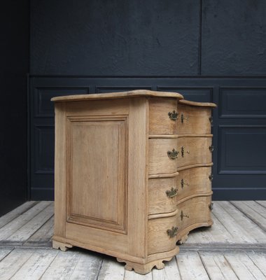 Antique Curved Baroque Chest of Drawers-TAT-1736824