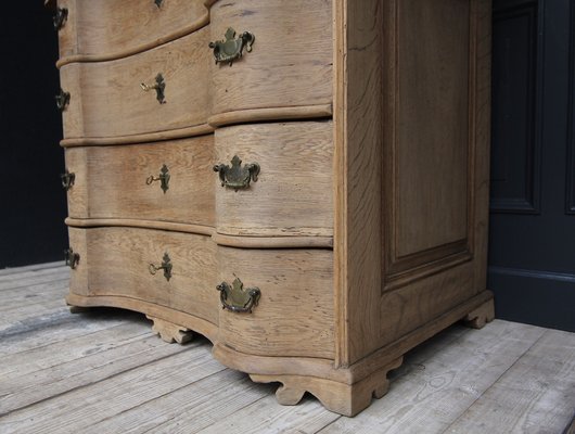 Antique Curved Baroque Chest of Drawers-TAT-1736824