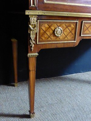 Antique Cylinder Desk in Marquetry-WSV-699443