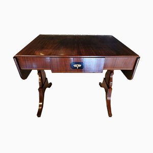 Antique Danish Biedermeier Mahogany Side Table-QRS-564465