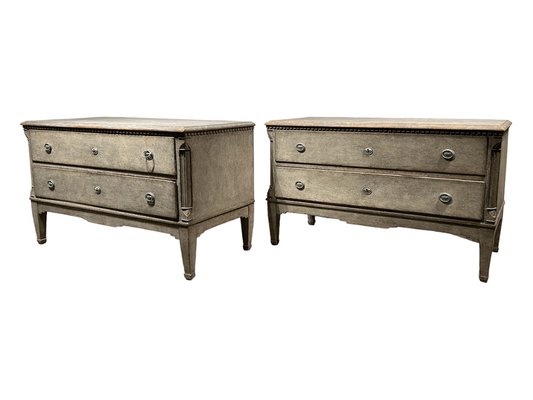 Antique Danish Chests of Drawers, Set of 2-VAY-1819301