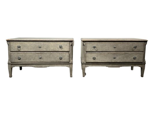 Antique Danish Chests of Drawers, Set of 2-VAY-1819301