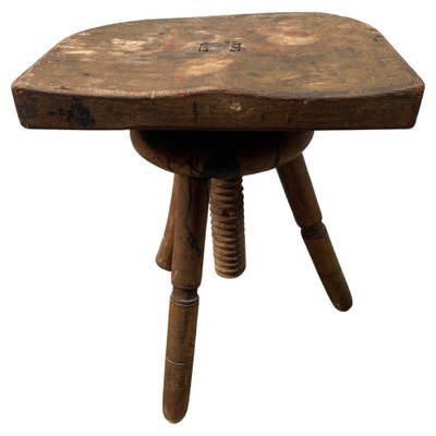 Antique Danish Stool, 1900s-MXB-1446359