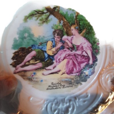 Antique Decorative Plate Boucher by Mulder & Son for Limoges, the Netherlands-TCS-1081942