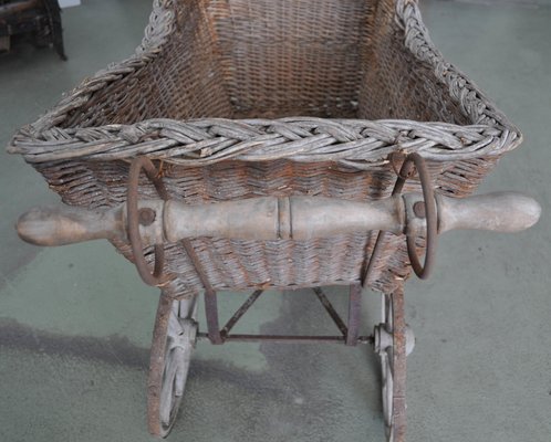 Antique Decorative Wicker Pram-OXJ-585869