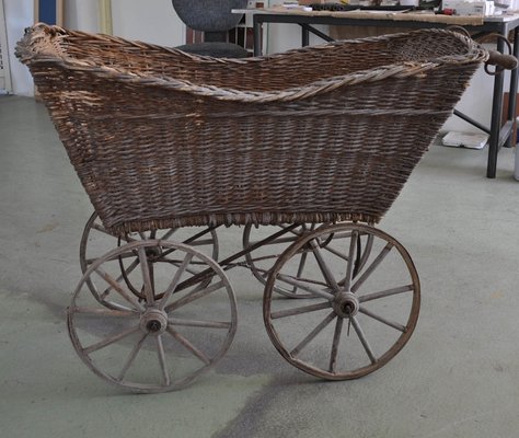 Antique Decorative Wicker Pram-OXJ-585869