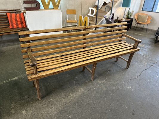 Antique Decorative Wooden Bench, 1890s-JO-1777526