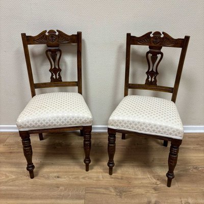 Antique Dining Chairs in Mahogany, England, 1850s, Set of 2-ALF-2033554