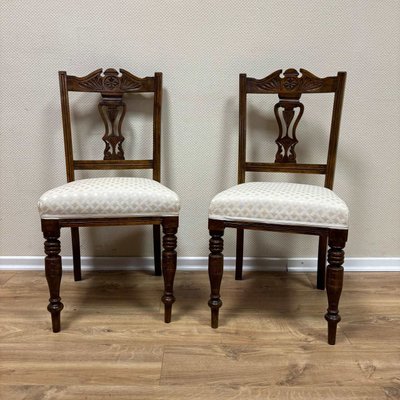 Antique Dining Chairs in Mahogany, England, 1850s, Set of 2-ALF-2033554