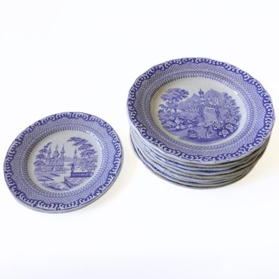 Antique Dinner Plates from Rörstrand, Set of 4-JKV-1787311