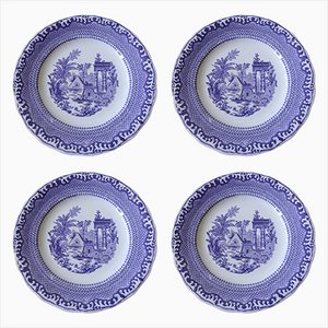 Antique Dinner Plates from Rörstrand, Set of 4-JKV-1787311