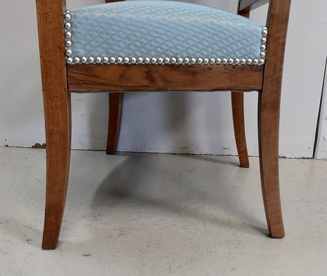 Antique Directoire Light Walnut Lounge Chairs, Set of 2-RVK-683461