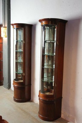 Antique Display Cabinets, 1890s, Set of 2-CUP-1410909