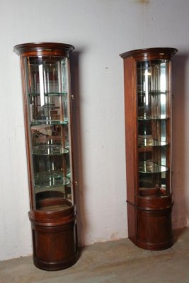 Antique Display Cabinets, 1890s, Set of 2-CUP-1410909