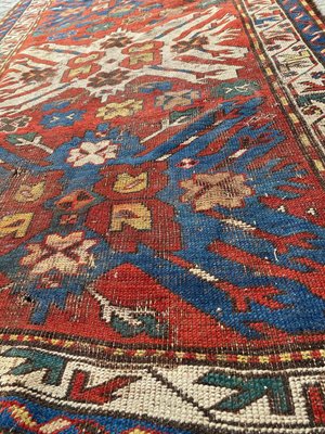 Antique Distressed Eagle Kazak Rug-YMM-1144818