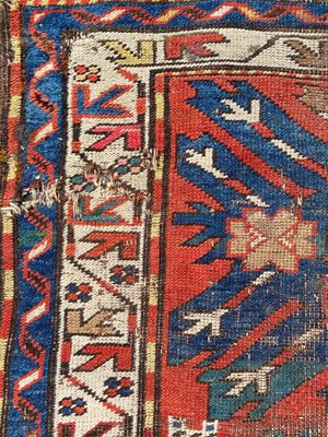 Antique Distressed Eagle Kazak Rug-YMM-1144818