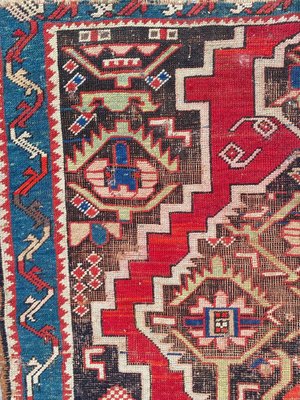 Antique Distressed Karabagh Rug-YMM-1068073