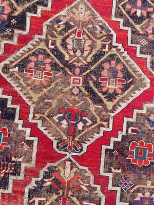 Antique Distressed Karabagh Rug-YMM-1068073