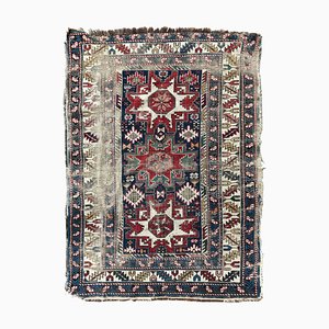 Antique Distressed Lesgui Caucasian Chirwan Rug-YMM-1114626