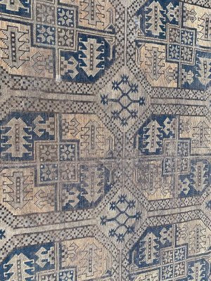 Antique Distressed Turkmen Afghan Rug-YMM-1139896