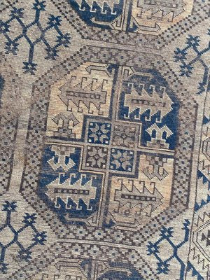 Antique Distressed Turkmen Afghan Rug-YMM-1139896