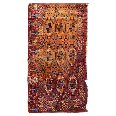 Antique Distressed Turkmen Horse Cover Tekke Rug-YMM-1214690