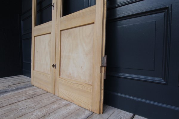 Antique Double Door in Pine, 1890s-TAT-1767899